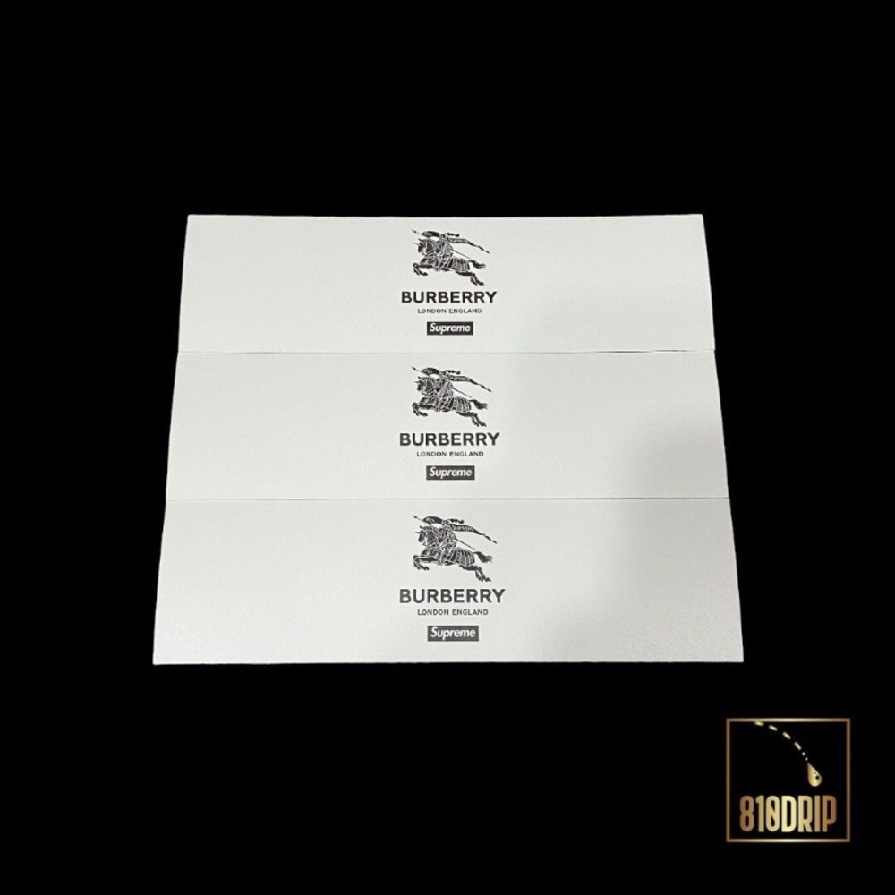 Supreme x Burberry Box Logo Sticker (3 Pack) - Picture 2 of 3